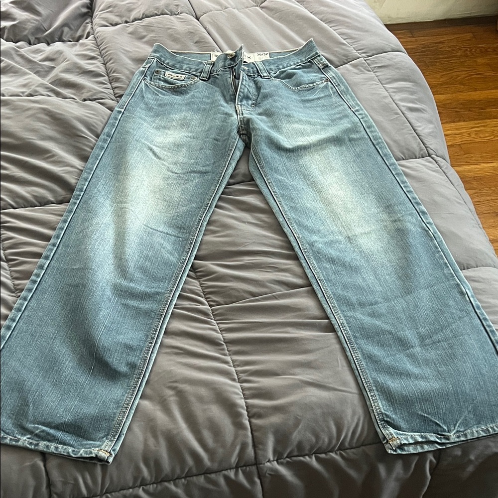 Avirex Light Blue Relaxed Jeans